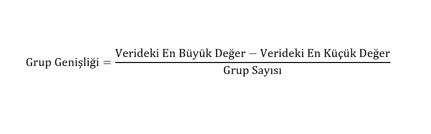 Grup genişliği nasıl hesaplanır