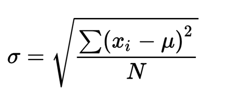 what is standard deviation formula