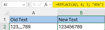 What is replace formula?How to use concat formula in excel?