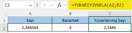 YUKARI YUVARLA formülü nedir? YUKARI YUVARLA formülü nasıl kullanılır?