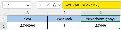 YUVARLA formülü nedir? YUVARLA formülü nasıl kullanılır?